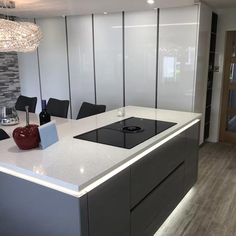 Plan de travail en Quartz Silestone Blanco Maple 14